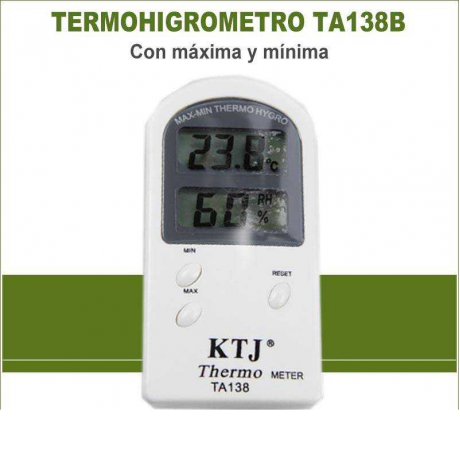 Termohigrometro digital Max/Min TA138B